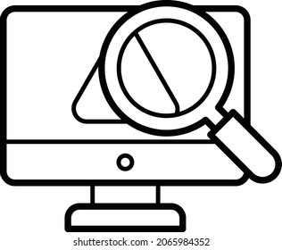 Encrypted search Concept, Research activities Vector Icon Design, Big data Symbol, Business intelligence Sign,Web hosting and Data Center Stock Illustration