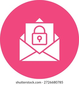 Ilustração de design de ícone de vetor criptografado