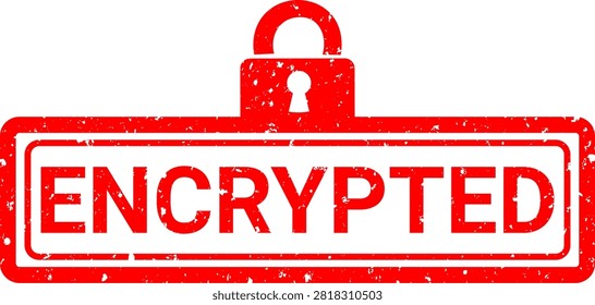 encrypted vector typography lock icon