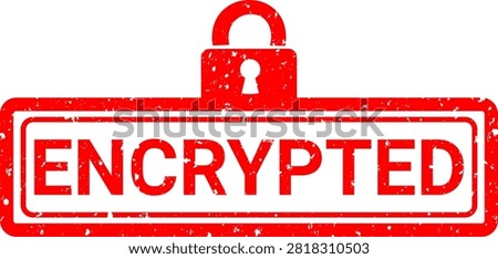 encrypted vector typography lock icon