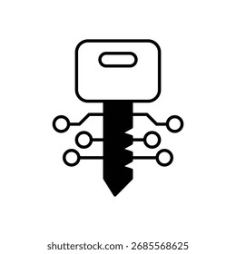 Icono de Vector de glifo negro