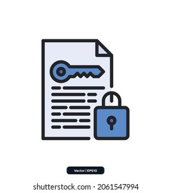 Encryption Chat icon. Protection and Security Icons Set. Cyber Security Icon Concept. Pixel perfect.
