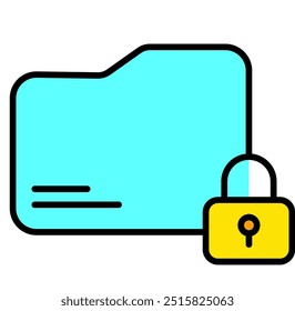Encryption data icon, cyber security