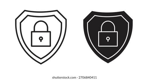 Diseño de símbolo de contorno de concepto de icono de cifrado. Ilustración de elemento simple.