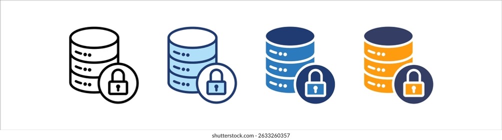 Encryption Icon Set Multiple Style Collection