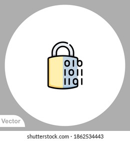 Encryption icon sign vector,Symbol, logo illustration for web and mobile