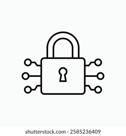 Encryption icon. simple vector icon