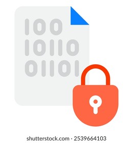 Encryption icon for web, app, infographic, etc