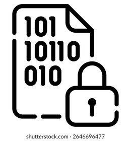 Encryption icon, for web, app, infographic, etc