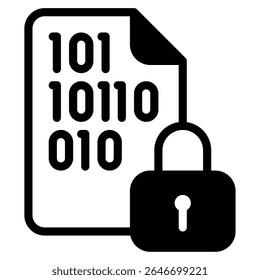 Encryption icon, for web, app, infographic, etc
