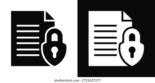 Estilo De Plano De Fundo Branco E Preto Do Ícone De Criptografia