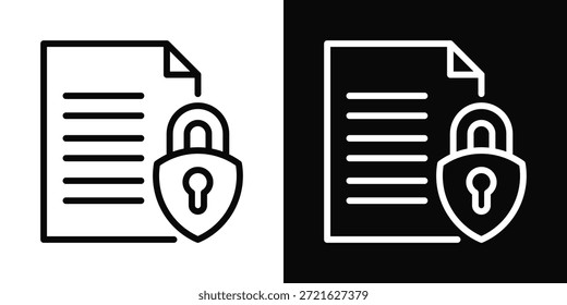 Estilo De Plano De Fundo Branco E Preto Do Ícone De Criptografia