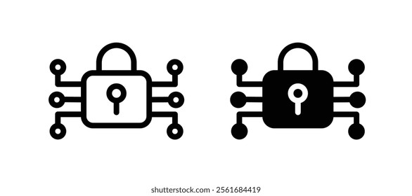 Encryption icons for web ui designs