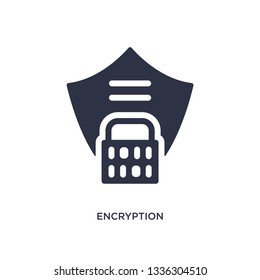 encryption isolated icon. Simple element illustration from gdpr concept. encryption editable logo symbol design on white background. Can be use for web and mobile.