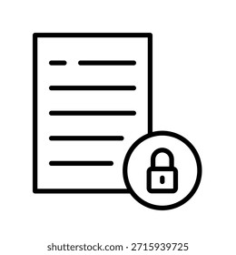 Ilustración vectorial de iconos de esquema de ley de cifrado