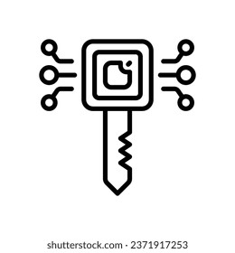 encryption line icon. vector icon for your website, mobile, presentation, and logo design.