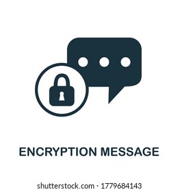 Encryption Message icon. Simple element from internet security collection. Creative Encryption Message icon for web design, templates, infographics and more