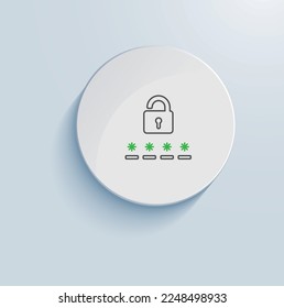 encryption password generator icon vector design