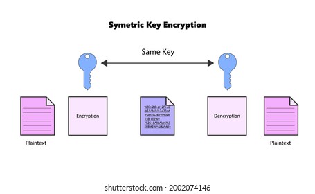 Encryption using symmetric key and asymmetric key algorithm