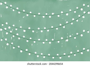 Ilustración de las iluminaciones.EIt es una ilustración de la iluminación blanca sobre un fondo verde.
Material vector fácil de usar.