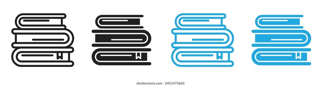 Encyclopedia and Book Collection Icon for Educational Enrichment