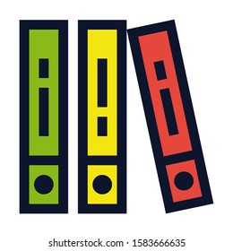 Encyclopedia Books. Simple Vector Color Icon.