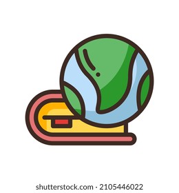 encyclopedia filled line style icon. vector illustration for graphic design, website, app. EPS 10
