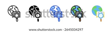 Encyclopedia Icon Collection With Multiple Styles