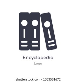 encyclopedia icon. isolated encyclopedia icon vector illustration from logo collection. editable sing symbol can be use for web site and mobile app