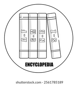 Encyclopedia icon. isolated encyclopedia icon vector illustration. editable enyclopedia symbol can be use for web site and mobile app