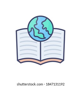 Encyclopedia icon in vector. Logotype