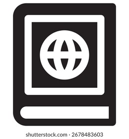 Encyclopedia Modern Vector Icon – Minimal Illustration Symbol Template for Web Mobile App UI Design
