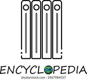 Enciclopedia Vectores, artes, iconos y Ilustraciones. Iconos simples de la enciclopedia.