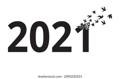 End of 2021 and beginning of 2022, New year icon