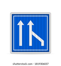 El final de la señal adicional de la carretera en un fondo blanco. Ilustración vectorial.