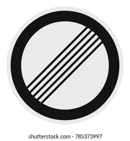 End of all restriction icon. Flat illustration of end of all restriction vector icon for web.