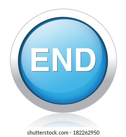 End Button Stock Vector (Royalty Free) 182262950 | Shutterstock