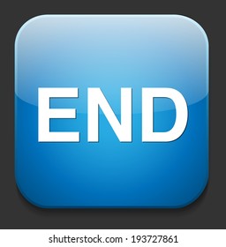 End Button Stock Vector (Royalty Free) 193727861 | Shutterstock