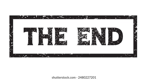 The end button. End icon  on white background. vector illustration.