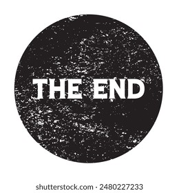 The end button. End icon  on white background. vector illustration.