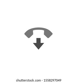 End Call Icon. Vector best flat icon on texture background , EPS 10