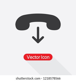 End Call Icon Vector Illustration Eps10