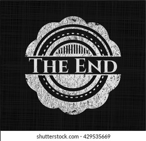 El emblema de la tiza End escrito en una pizarra
