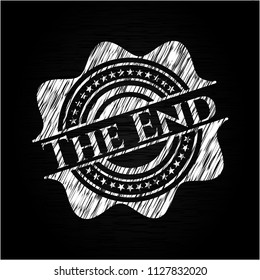 The End chalkboard emblem