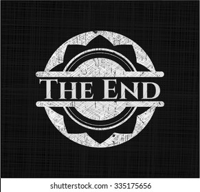 The End chalkboard emblem