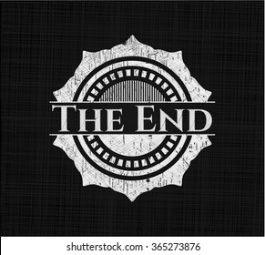 The End chalkboard emblem