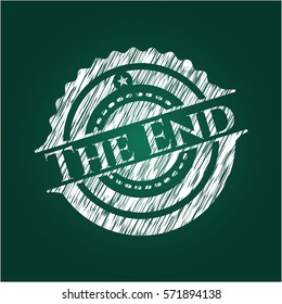The End chalkboard emblem