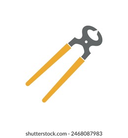 Diseño de ilustración de Plantilla de Vector de icono de alicates de corte final