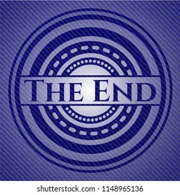 The End denim background