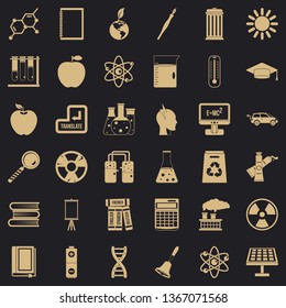 End of education icons set. Simple style of 36 end of education vector icons for web for any design